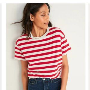 NWT Old navy vintage loose striped shirt